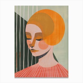 'Woman With Orange Hair' Canvas Print