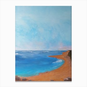 Beach At Dusk Canvas Print