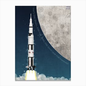 Apollo Rocket Moon Lander Canvas Print