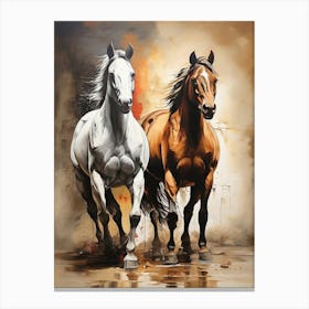 Horses Running 2 Canvas Print