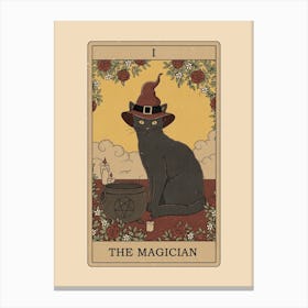 The Magician   Cats Tarot Canvas Print