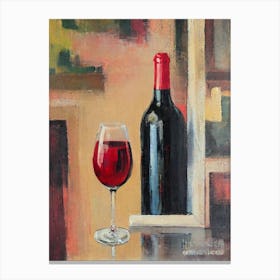 Sangiovese Rosé Oil Painting Cocktail Poster Canvas Print