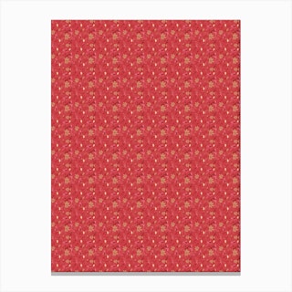 Berry Red Canvas Print