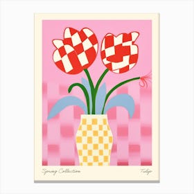 Spring Collection Tulip Flower Vase 3 Canvas Print