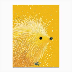 Yellow Porcupine 1 Canvas Print