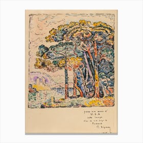 Landscape, Paul Signac Canvas Print