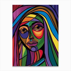 Colorful Woman 1 Canvas Print