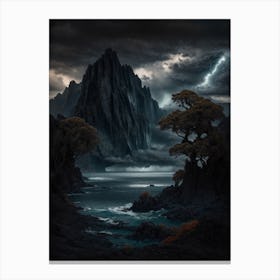 Stormy Night Art Print Canvas Print