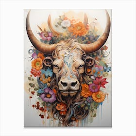 Bull Head Canvas Print