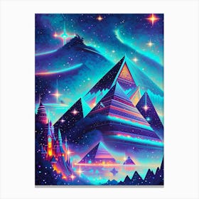 Fantasy Pyramids In The Sky 1 Canvas Print