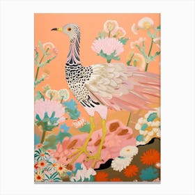 Maximalist Bird Painting Roadrunner 3 Canvas Print