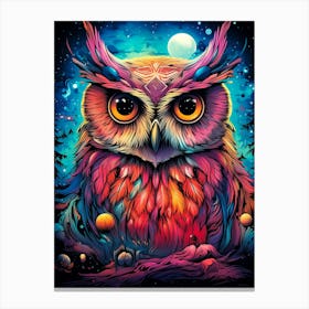 Colorful Owl 1 Canvas Print