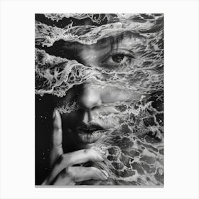 Face Of Water Canvas Print