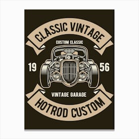 Classic Vintage Hotrod 1 Canvas Print