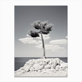 Ibiza, Spain, Black And White Photography 4 Canvas Print