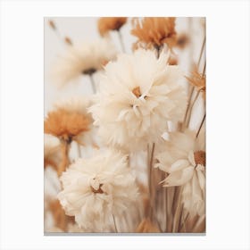 Boho Dried Flowers Marigold 3 Canvas Print