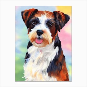 Biewer Terrier Watercolour dog Canvas Print