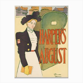 Harper's August, Edward Penfield 1 Canvas Print