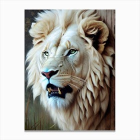 White Lion 13 Canvas Print