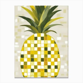 Pineapple Mosaic Canvas Print