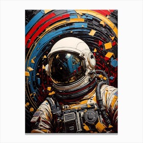 Astronaut In Space 3 Canvas Print