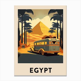 Egypt 5 Vintage Travel Poster Canvas Print