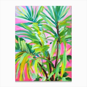 Ponytail Palm Impressionist Painting Plant Canvas Print