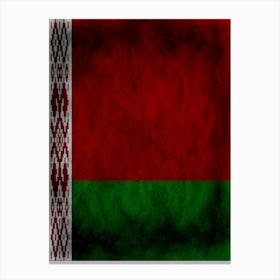 Belarus Flag Texture Canvas Print