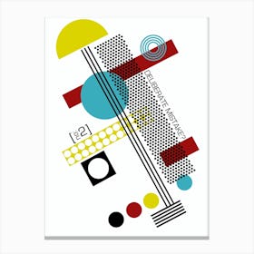 Bauhaus Pattern Deliberate Mistake Canvas Print