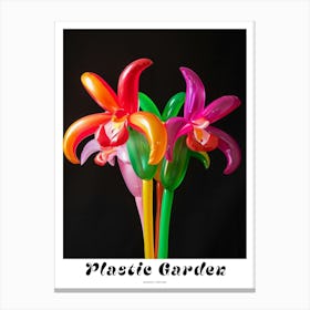 Bright Inflatable Flowers Poster Monkey Orchid 3 Canvas Print