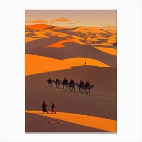 Leonardo Anime Xl A Stunning Image Depicting A Caravan Of Came 2 (1) Canvas Print