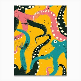 Octopus Pattern 4 Canvas Print