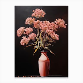 Bouquet Of Sedum Flowers, Autumn Fall Florals Painting 1 Canvas Print