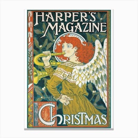 Christmas Issue Of Harper'S Magazine Canvas Print