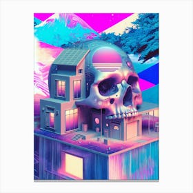 A Diggings ( version vaporwave) Canvas Print