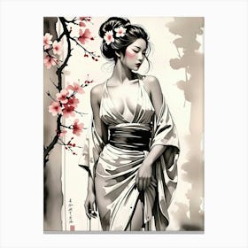 Stunning Geisha Art Canvas Print