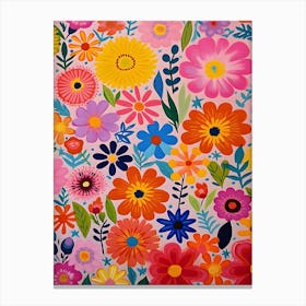 Abstract Floral Botanical Canvas Print