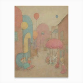 Children'S Village Canvas Print