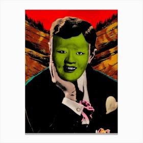 Mask Green Canvas Print