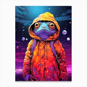 Frog Retro 2 Canvas Print