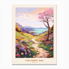 The Kerry Way Ireland Hike Poster Canvas Print