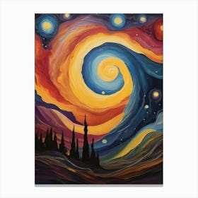 Starry Night 95 Canvas Print