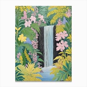 Jungle Waterfall Vibes Canvas Print