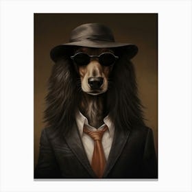 Gangster Dog Afghan Hound 2 Canvas Print