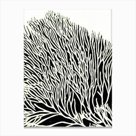 Acropora Jacquelineae Iii Linocut Canvas Print