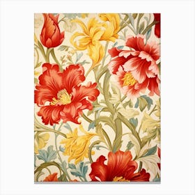 Floral Wallpaper 10 Canvas Print