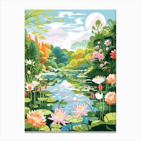 Monets Garden Usa  Illustration 1  Canvas Print