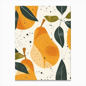 Pears Close Up Illustration 3 Canvas Print