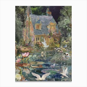 Fairytale Scrapbook Collage 3 Canvas Print