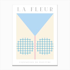 La Fleur Geometric Flowers Poster Canvas Print